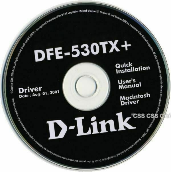 D-Link DFE-530TX+ Quick Installation User’s Manual Macintosh Driver CD