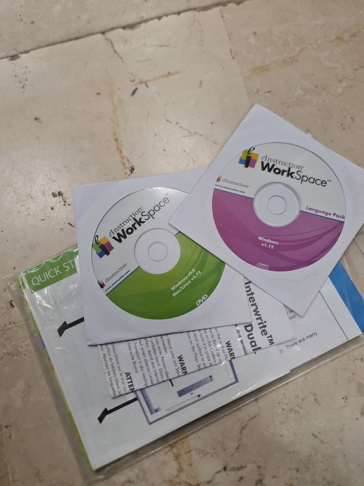 instruction workspace language pack + content + product key + manuals