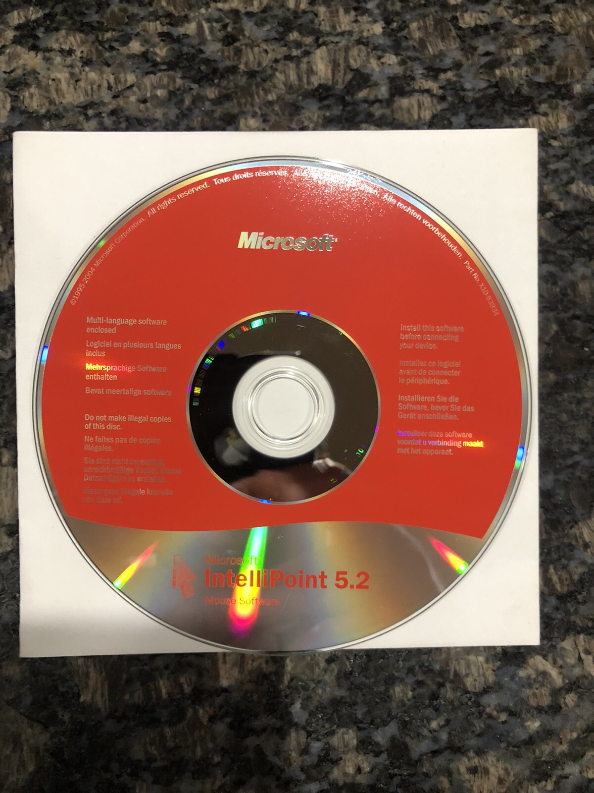 Microsoft IntelliType Pro 5.0 + IntelliPoint 5.2 Installation Software