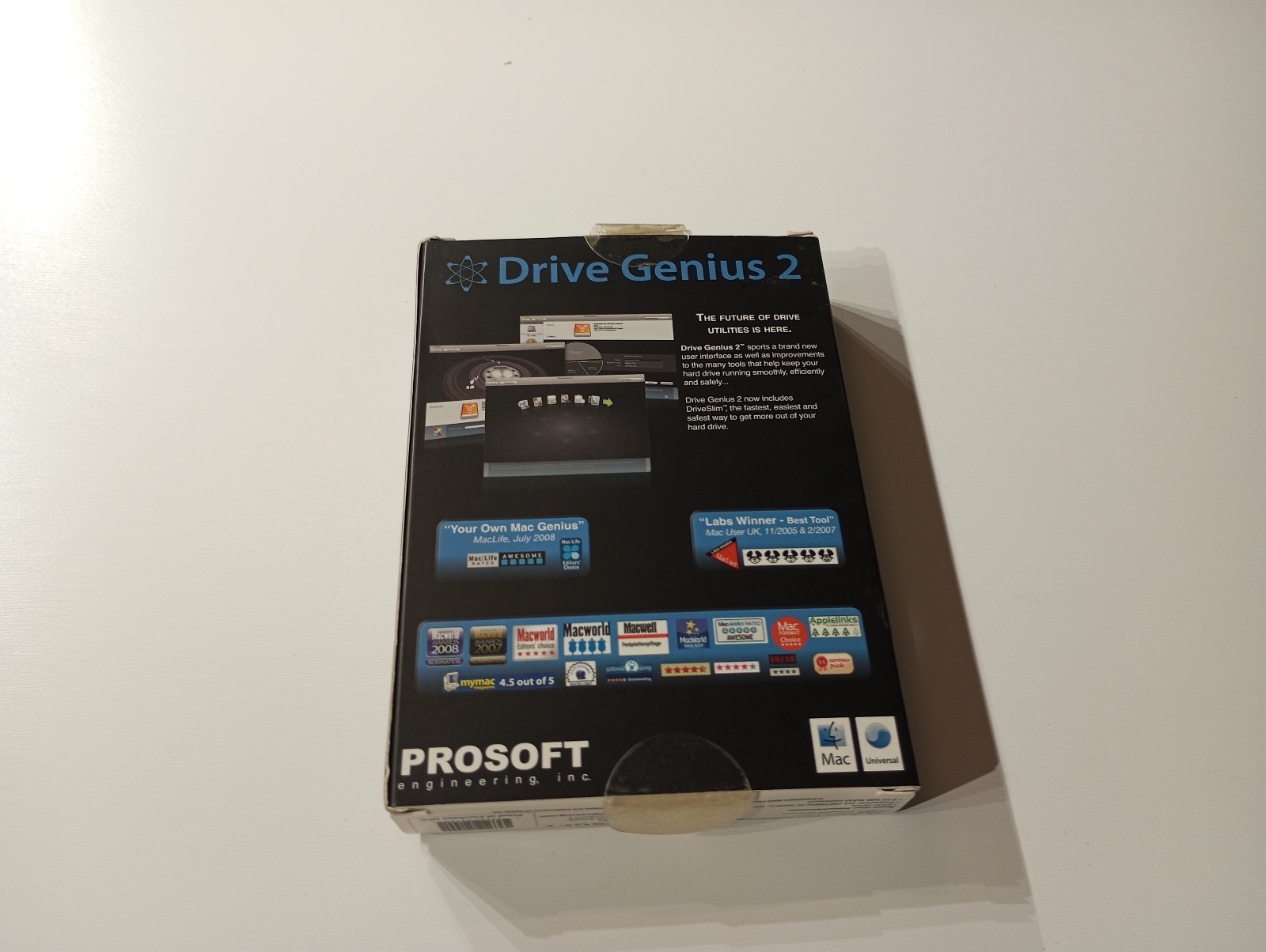 Drive Genius 2 Mac OS X 10.4.9 & 10.5.8 retail Macintosh hard drive tool DVD ROM