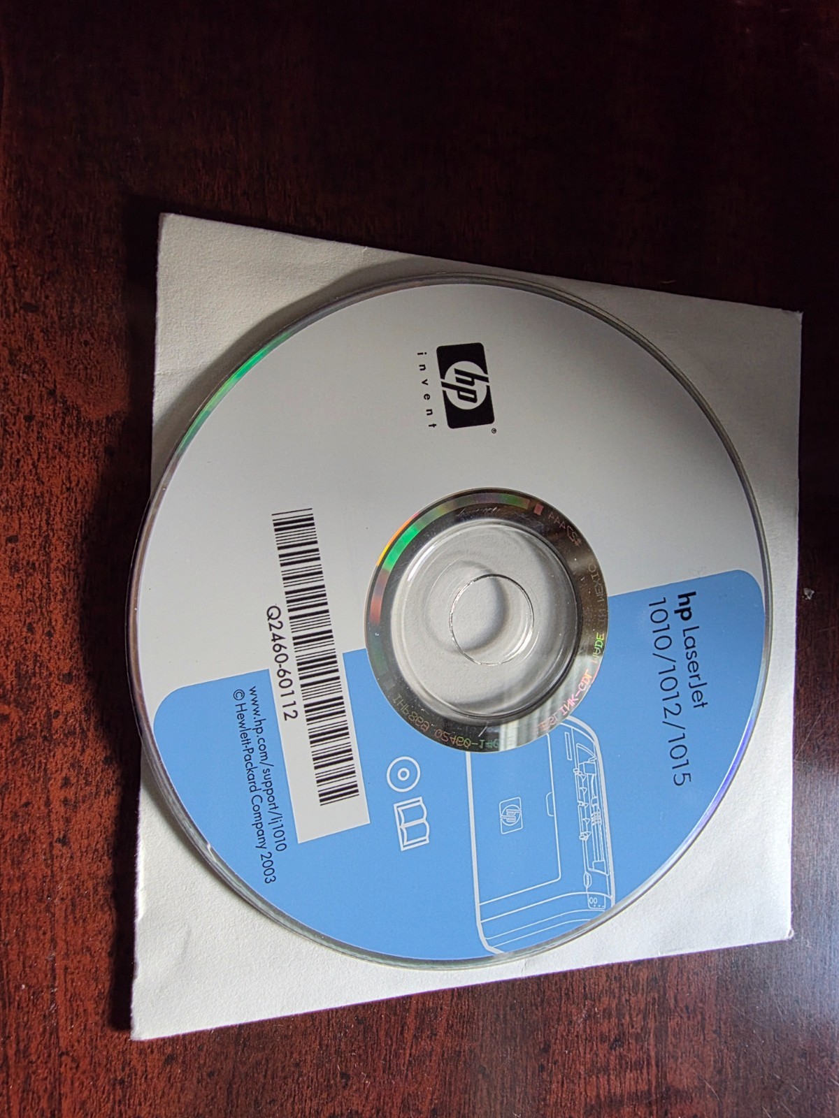 Hp LaserJet 1010/1012/1015 Printer CD