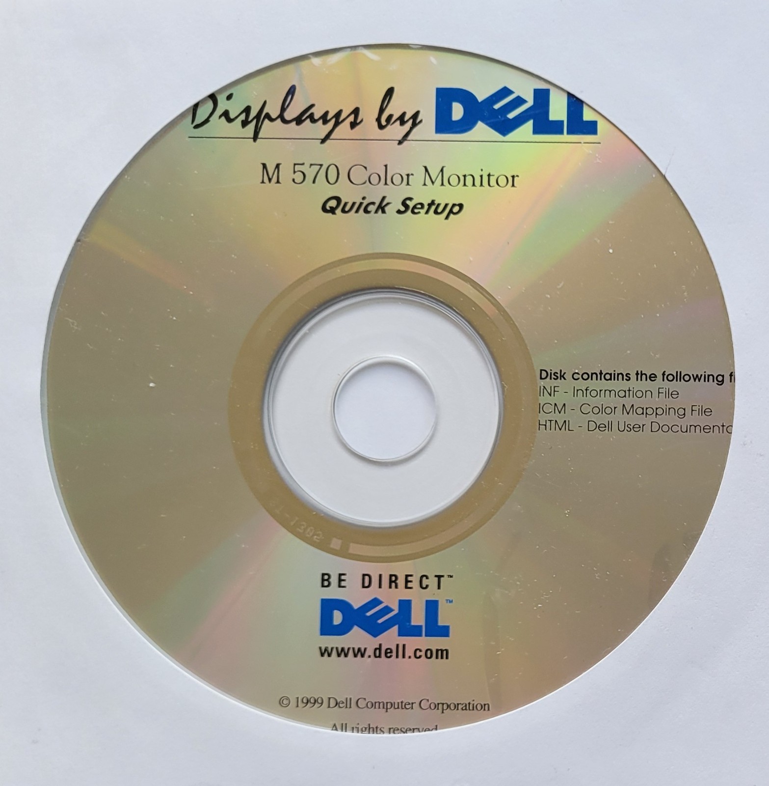 Vintage – Dell M570 Monitor Setup CD, 1999