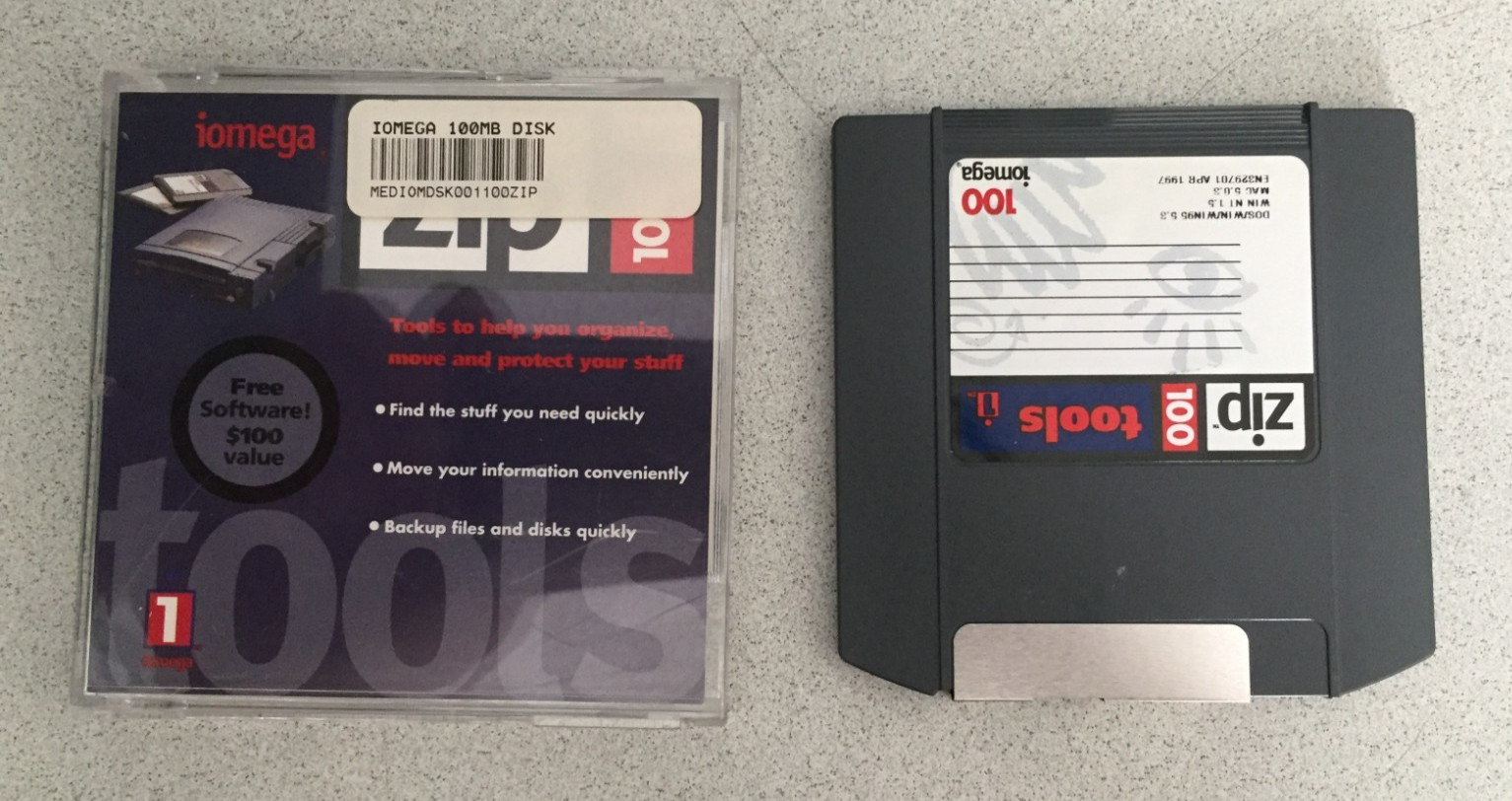 IOMEGA Zip “TOOLS” Software 100 MB Disk w/Plastic Case & Insert