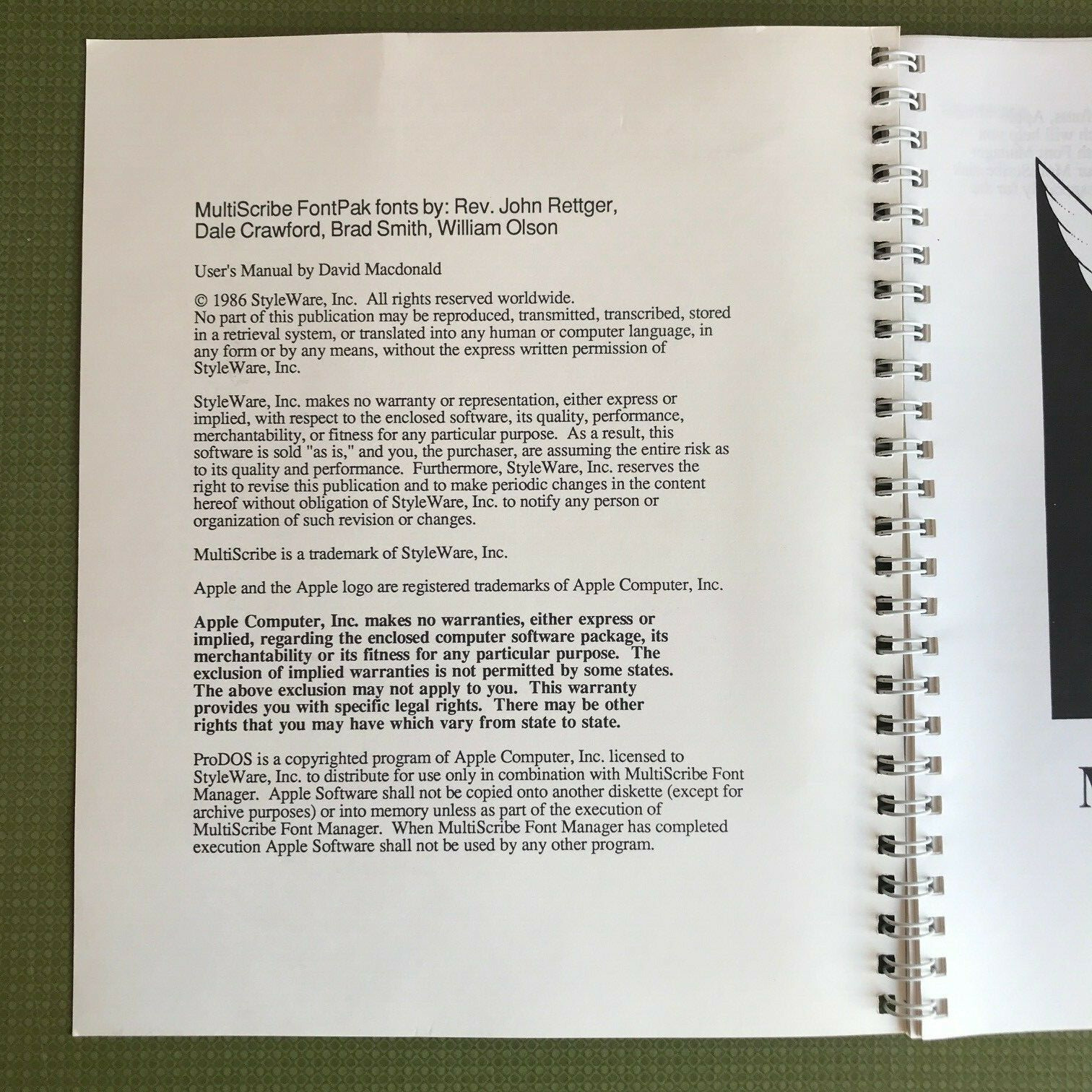 MultiScribe – Word processor for the 128K Apple IIe/IIc