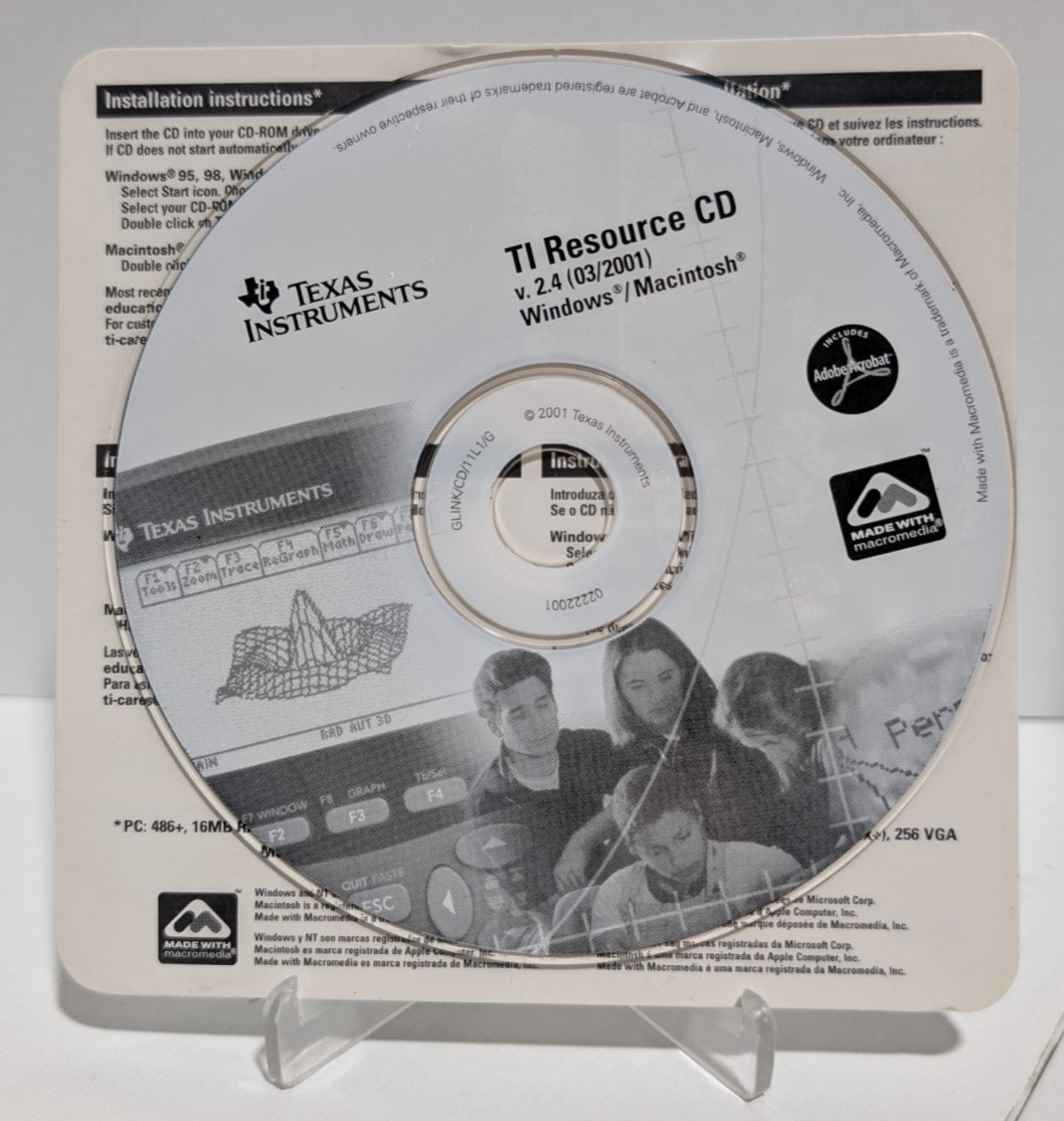 TI Resource CD v2.4 03/2001 Texas Instruments Windows Macintosh – NEW & SEALED –