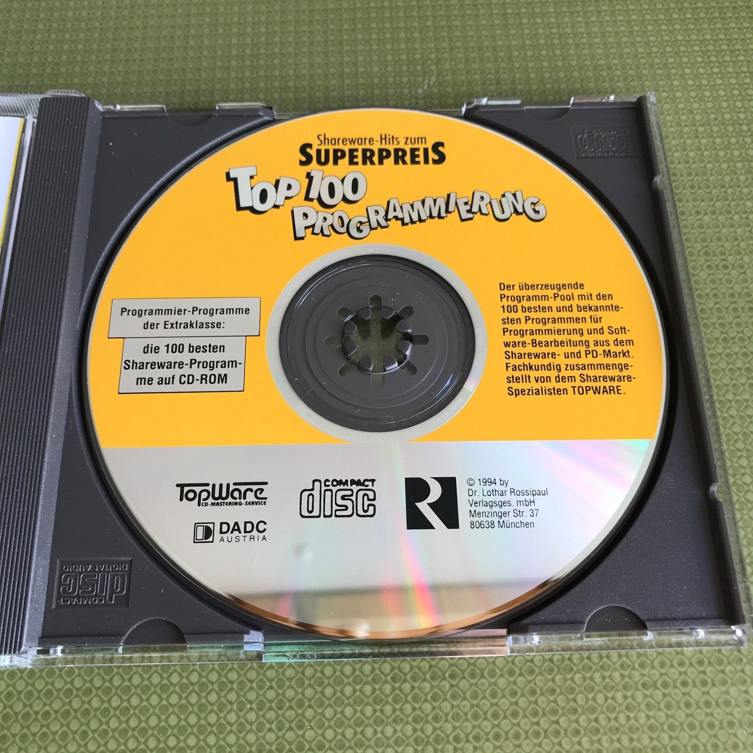 100 Editors, Source Codes, Libaries & Tools – A Selection of TopWare – 1994