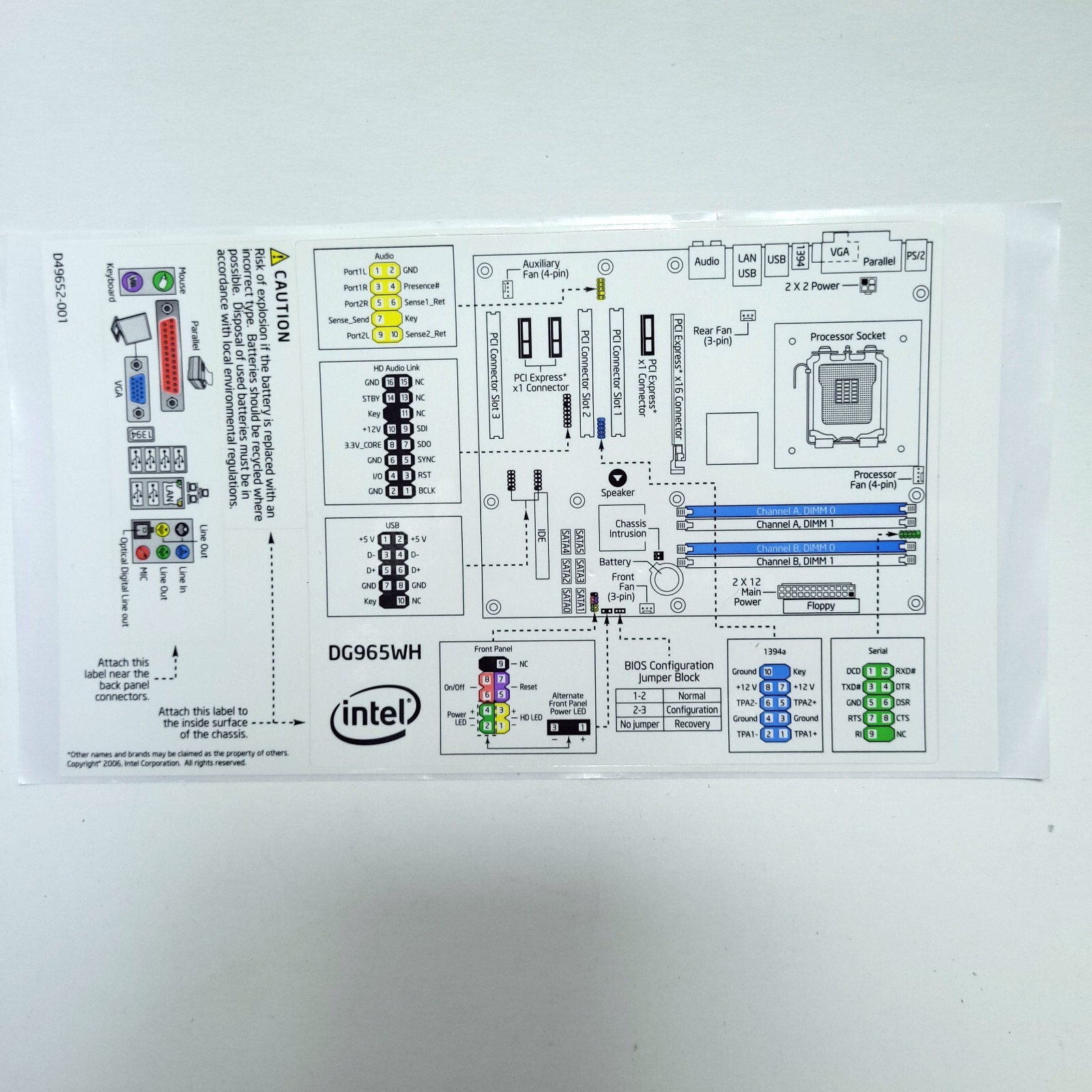 Intel Desktop Boards CD Reference Guides Software Lot D945GNT D945GTP D945GCZ