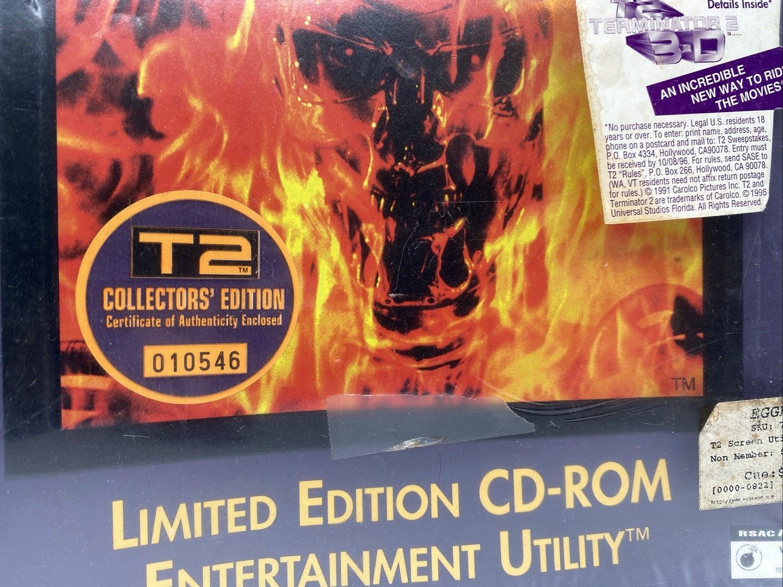 Terminator 2 T2 Limited Edition CD-ROM Entertainment Utility for Windows SEALED