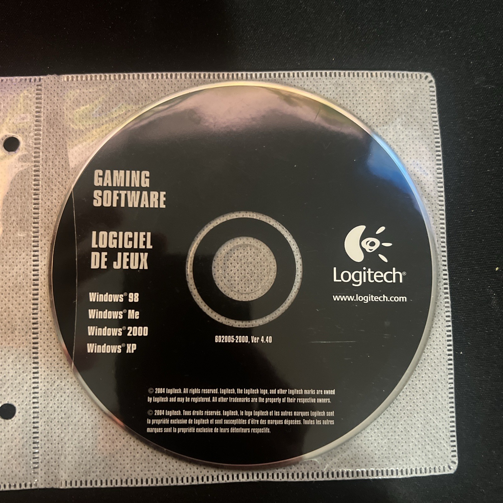 Logitech Gaming Software ver 4.40 Windows (98,Me,2000,& XP)