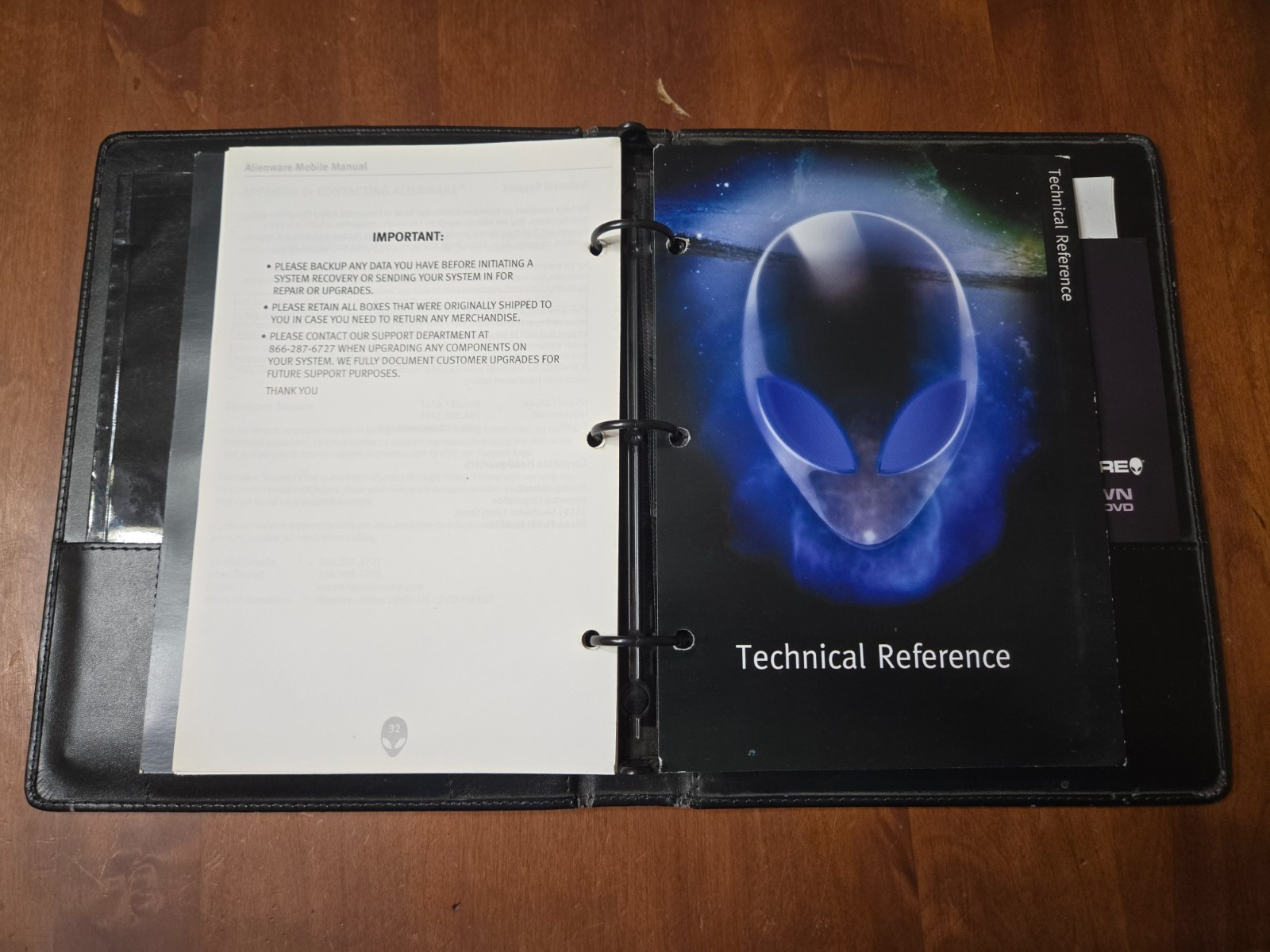 Vintage Alienware m9700a Computer Manual & Software Bundle in Binder – Read