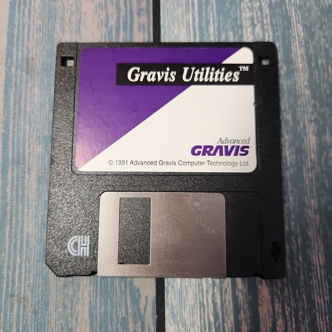 Gravis Utilities 3.5″ Floppy Disk 1991 Software Tool for PC – Vintage