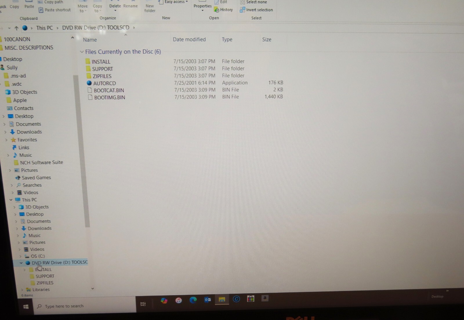DELL Reinstall 5 CD’s 2002-2003: Resource, Roxio, Tools, Data/Fax, Color Monitor