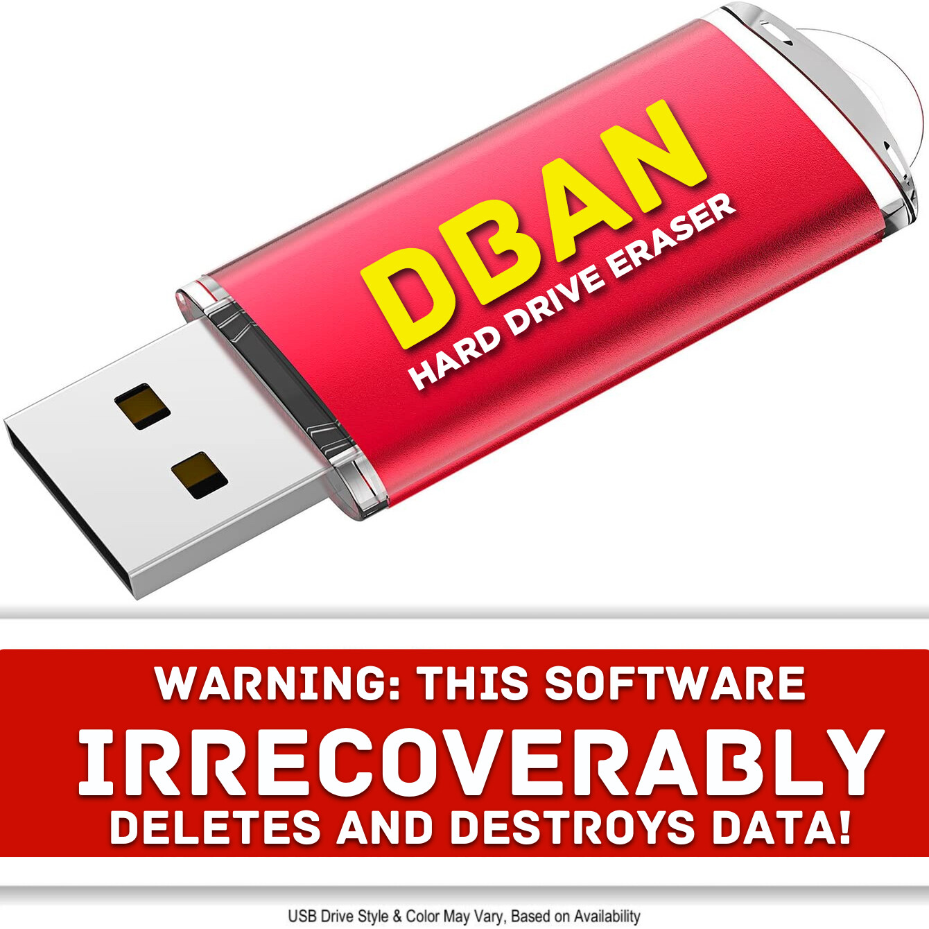 DBAN Hard Drive Eraser Bootable USB – Nuke, Remove, Destroy, and Disk Wiper NEW