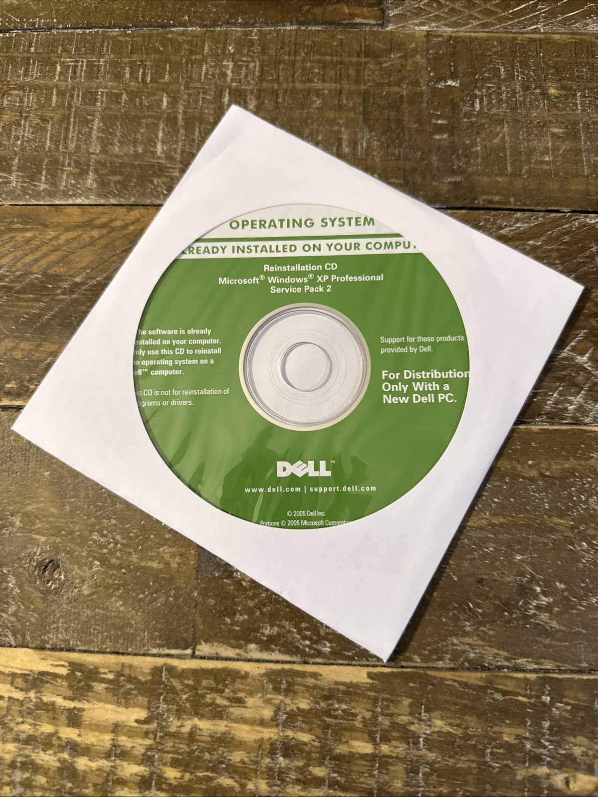Dell Operating System Windows XP Professional Software PC Cd Rom