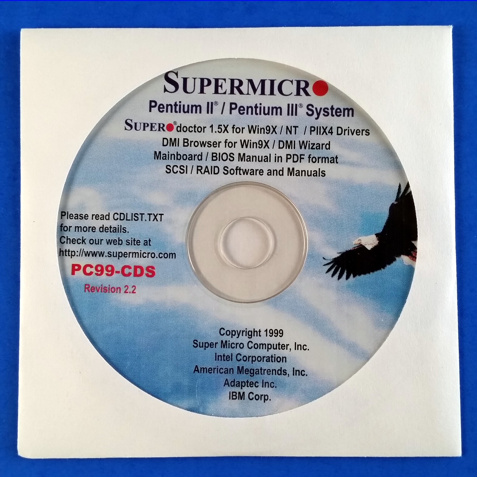Supermicro Pentium II III Motherboard Driver Manual CD-ROM P6DGH P6DLF P6SLA TX