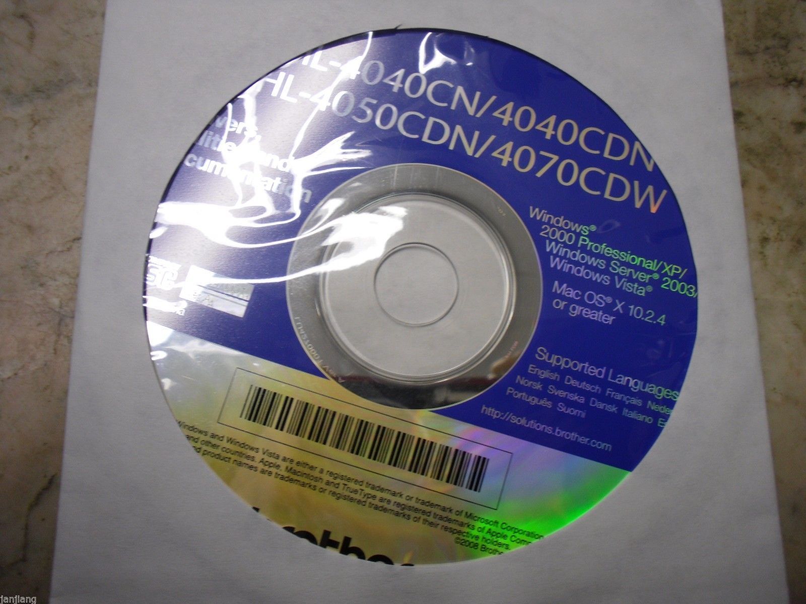 Brand new Genuine Brother HL4040CN CD Software Drivers, Utilities and Document