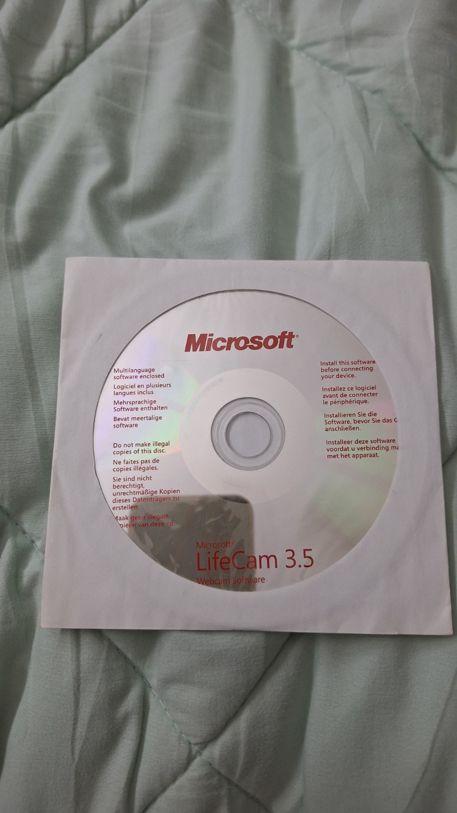 MICROSOFT LIFECAM 3.5 Webcam Software WIN 95/95/XP Vintage 2010