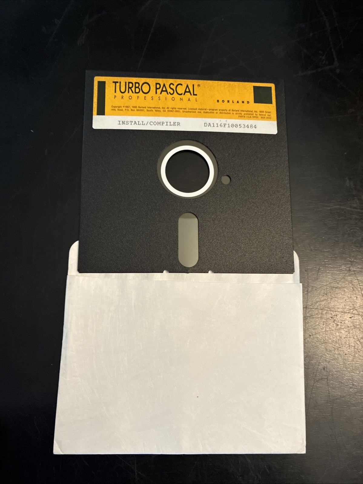 Borland Turbo Pascal – 5 DISK SET – 5.25″ Floppys – 1988, 1990 Vintage Software