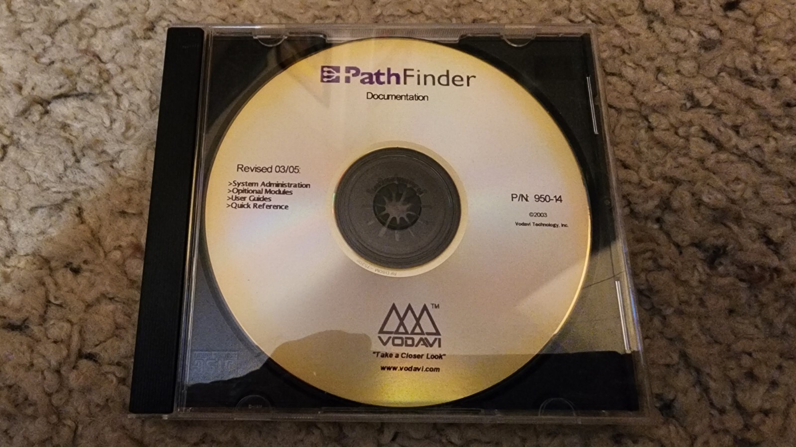 Vodavi Pathfinder Software Disc Tech Manuals Documentation P/N 950-14 Modules