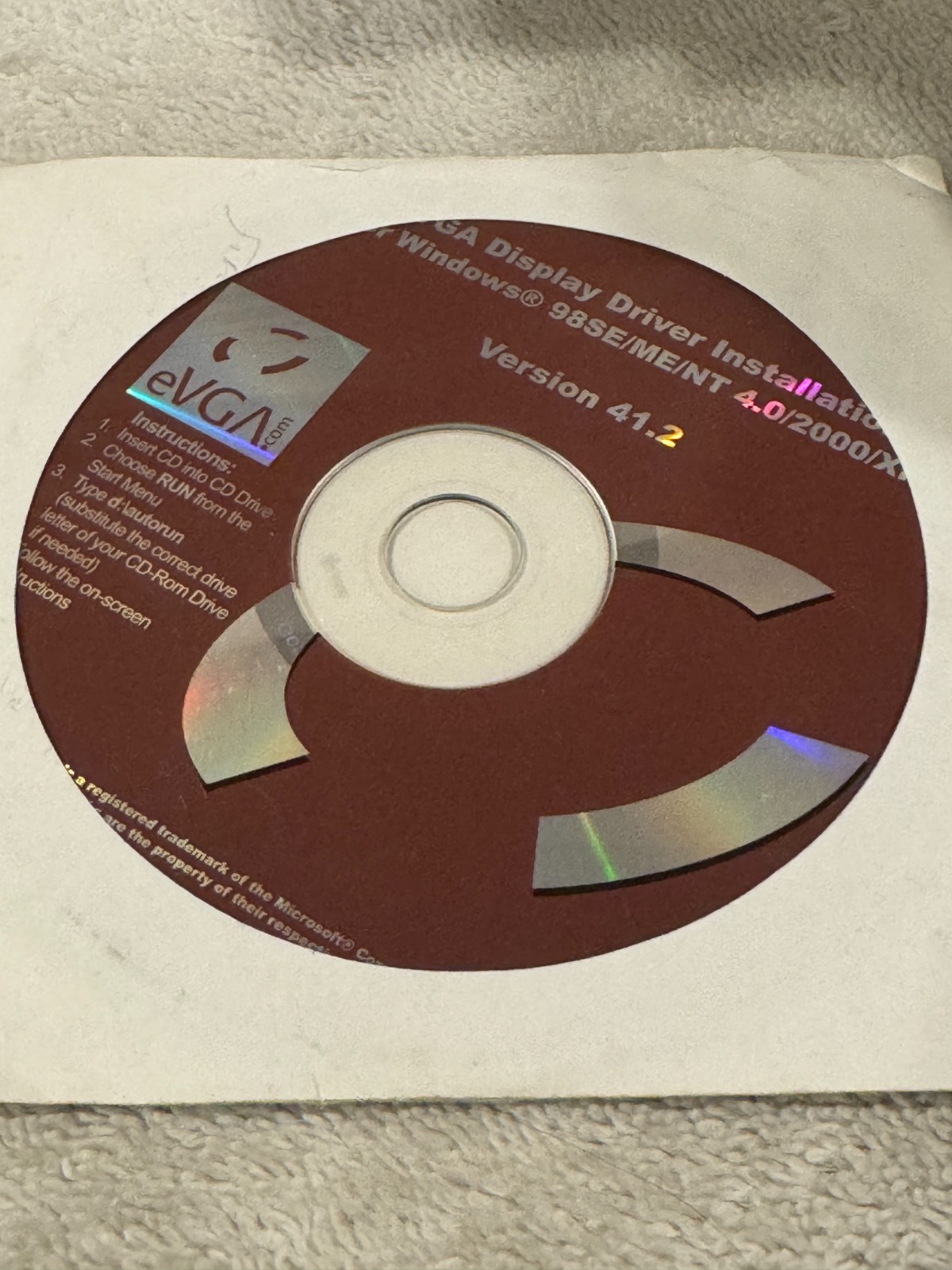 EVGA Display Driver Installation for Windows 98SE/ME/NT 4.0/2000/XP – CD ONLY!!!