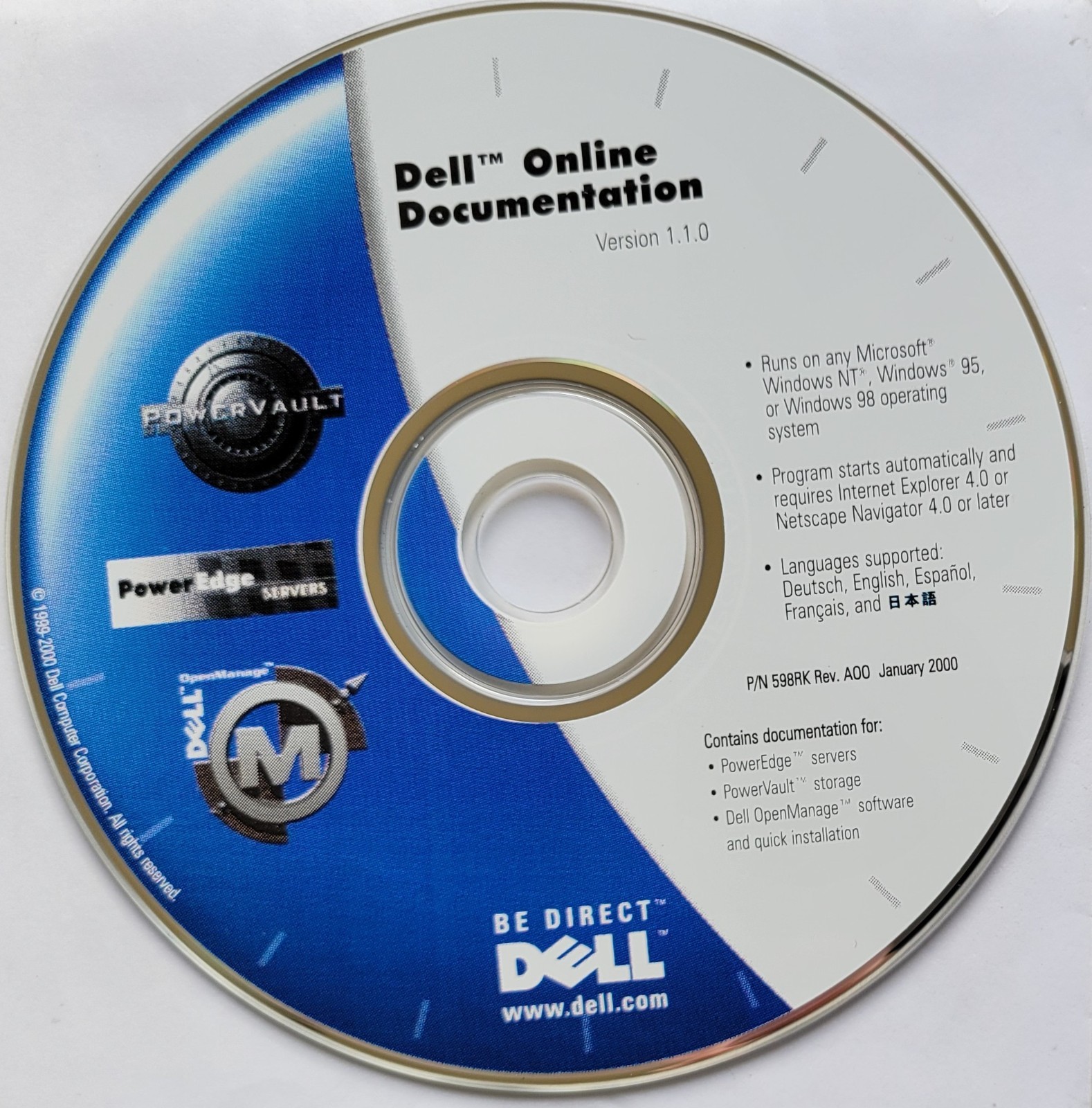 Vintage – Dell Online Documentation Version 1.1.0, 2000
