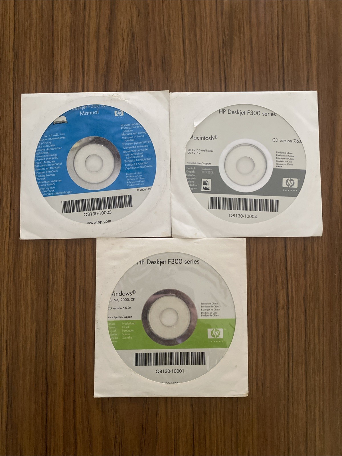 HP DeskJet F300 Series CD Windows 6.0.0a Macintosh OS X Manual Software Disc