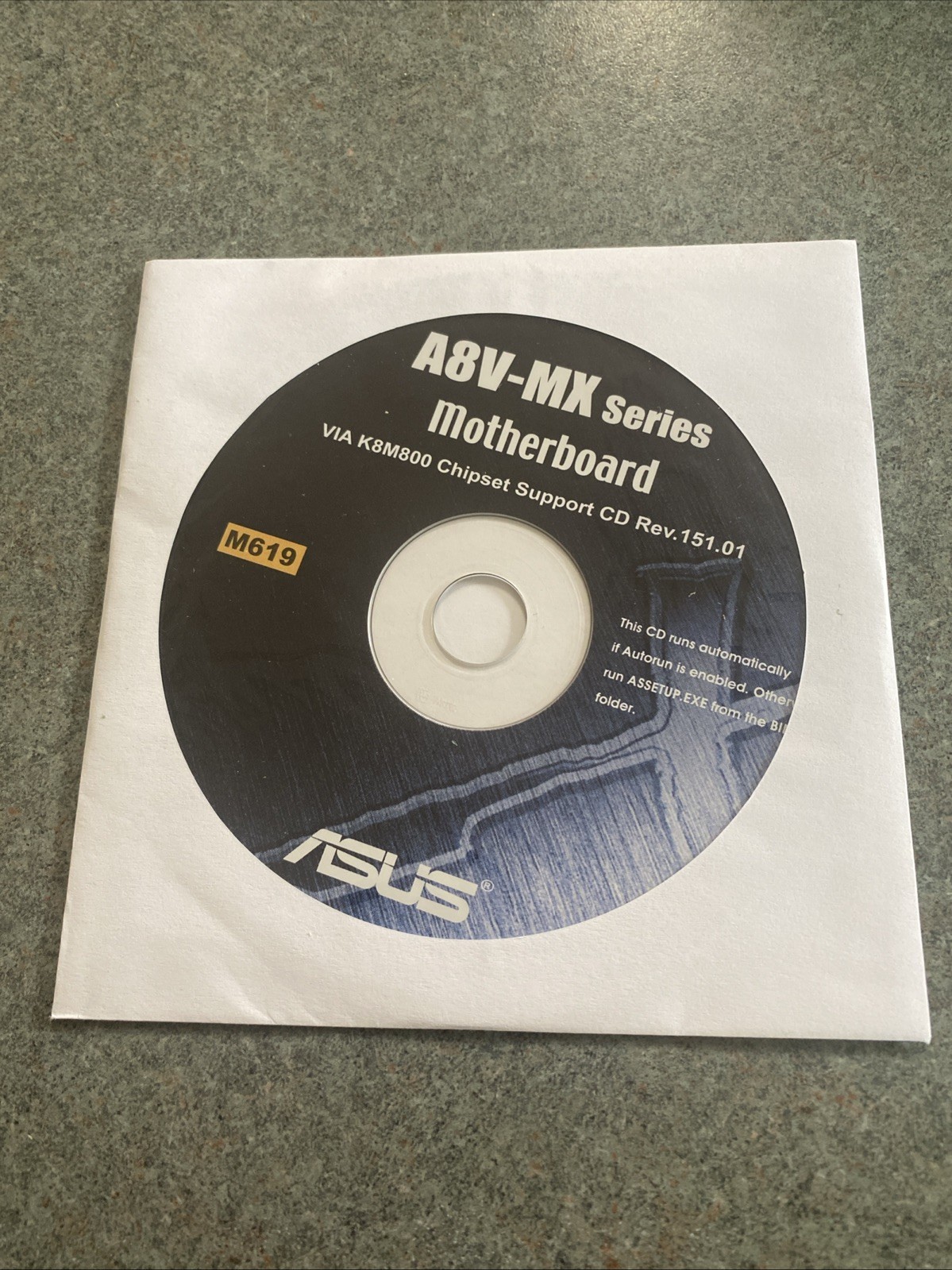 ASUS A8V-MX Motherboard Drivers Install M619