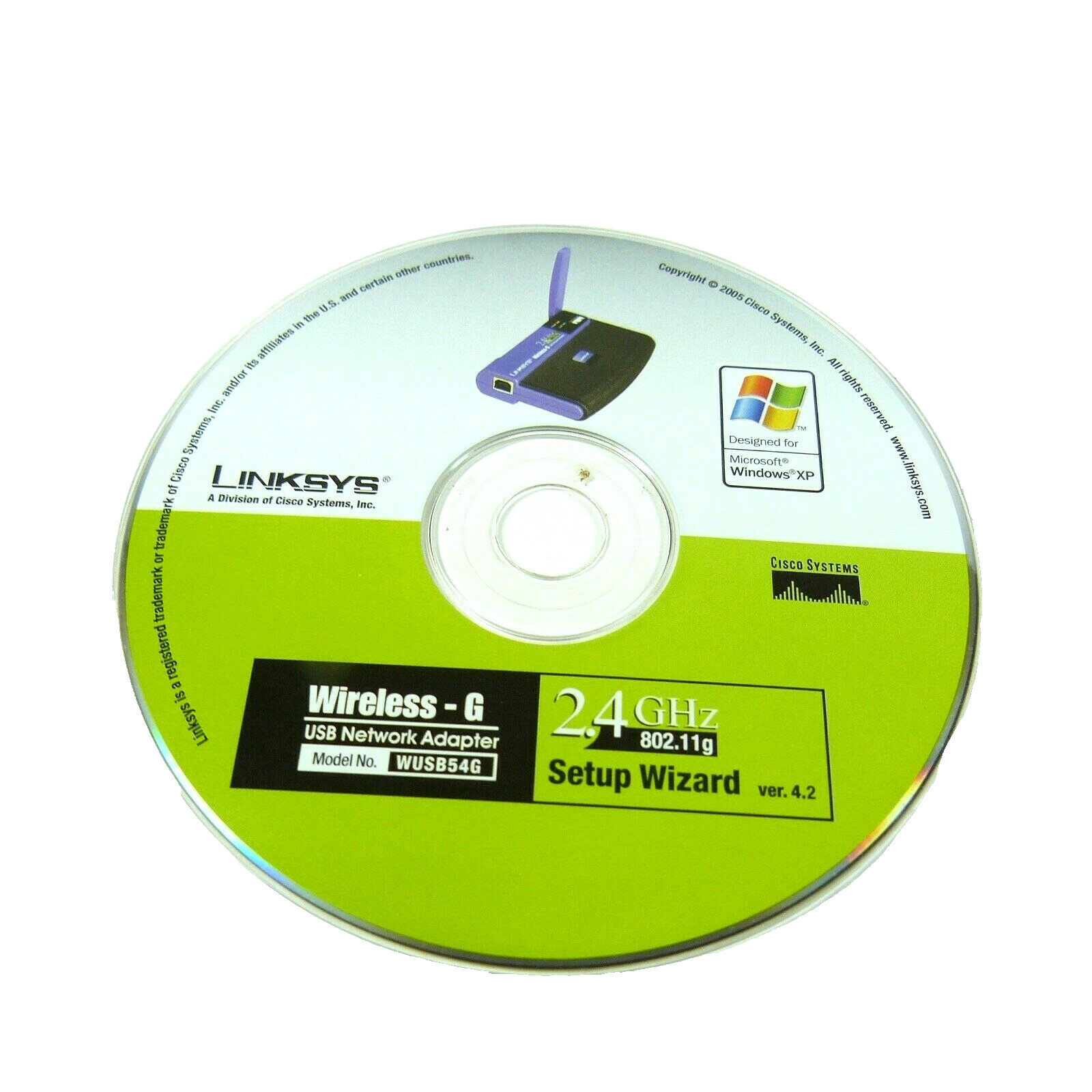 Linksys SetupWizard Version 4.2 Software Disc For Wireless-G USB Network Adapter