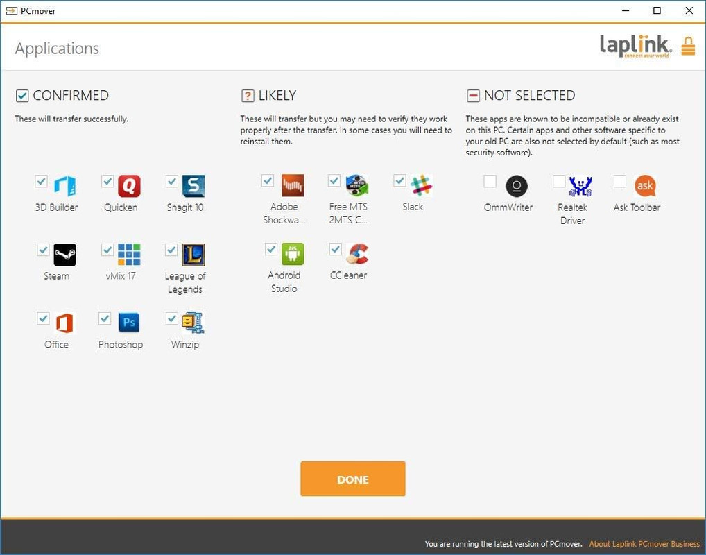 Pcmover – Easy Migration of Your Applications, Files and Settings from an Old PC