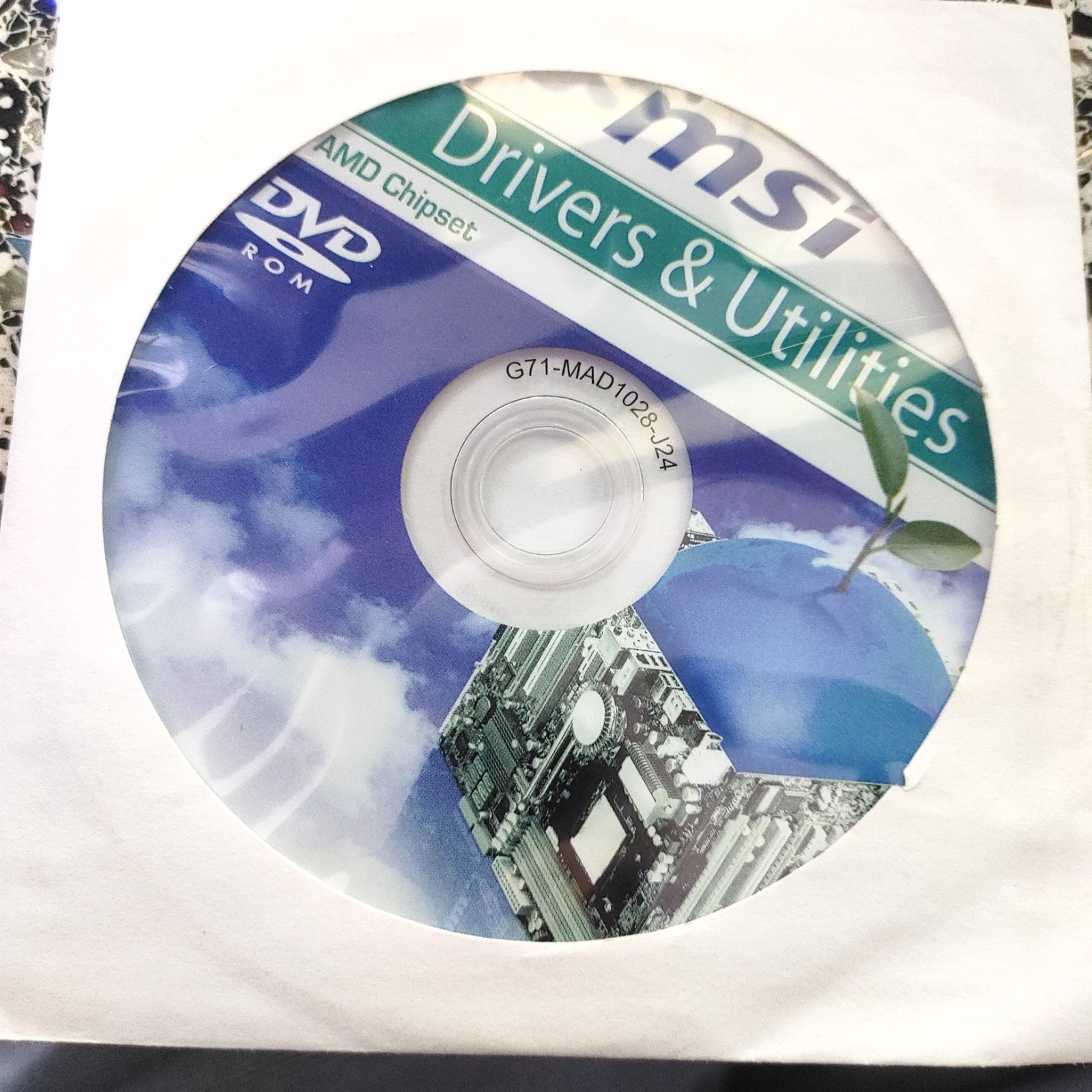 MSI Drivers & Utilities AMD Chipset DVD CD ROM G71-MAD1028-J24