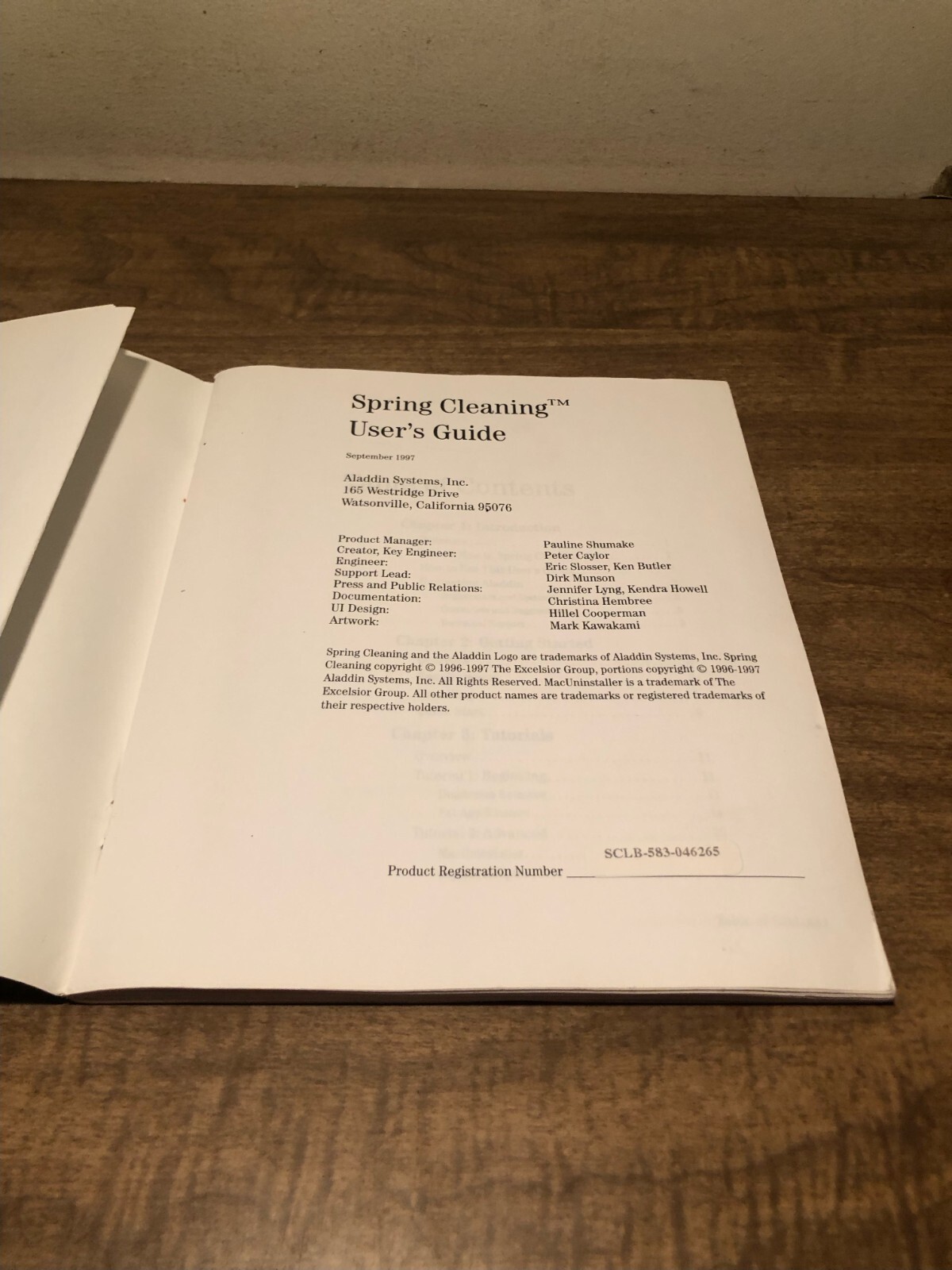 Aladdin Spring Cleaning 2.0 – 1997 Macintosh CD & Manual – System 7