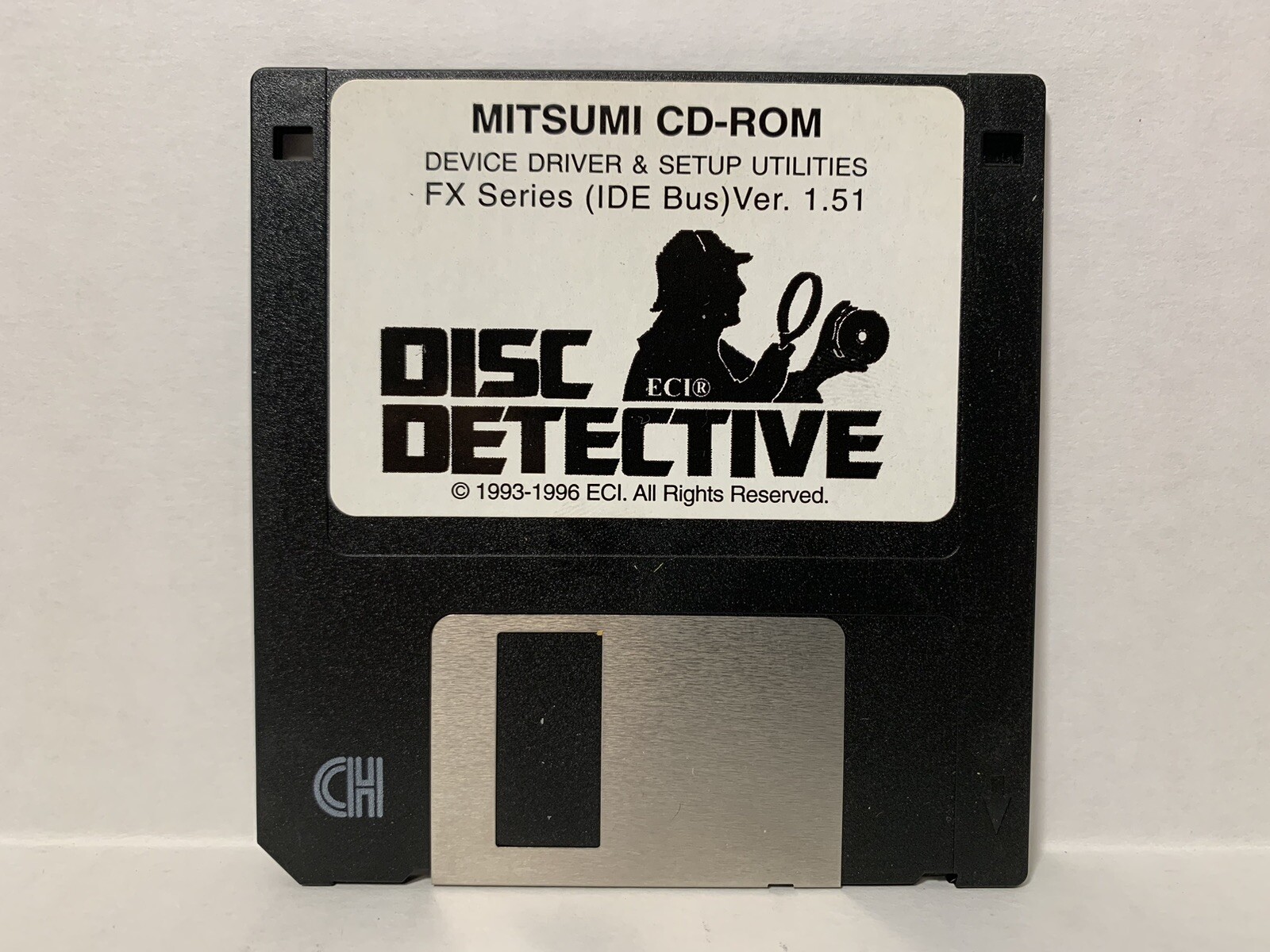 “Disc Detective” Mitsumi CD-ROM Device Driver & Setup Utilities Floppy Disc 1996