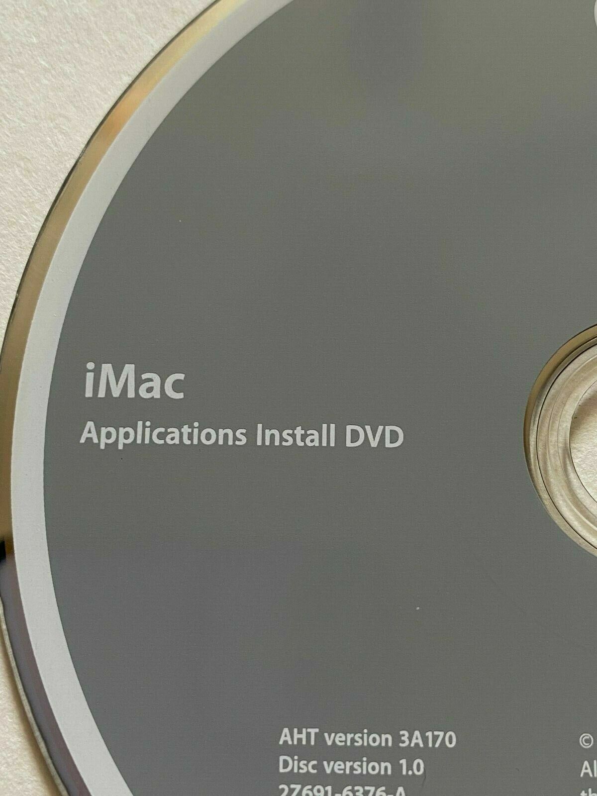 2009 Mac Macintosh iMac Applications Apps Software Installation DVD Version 1.0