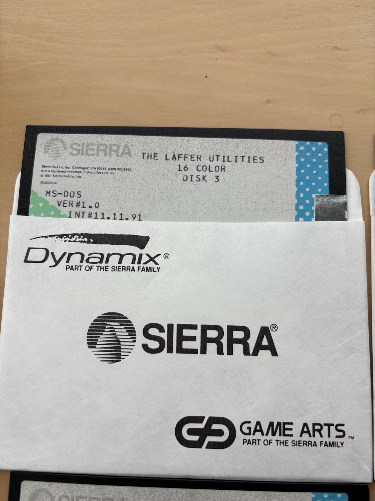Sierra/Dynamix’s Laffer Utilities ~ 4 disk set ~ 5 1/4 floppy disks ~ 1981