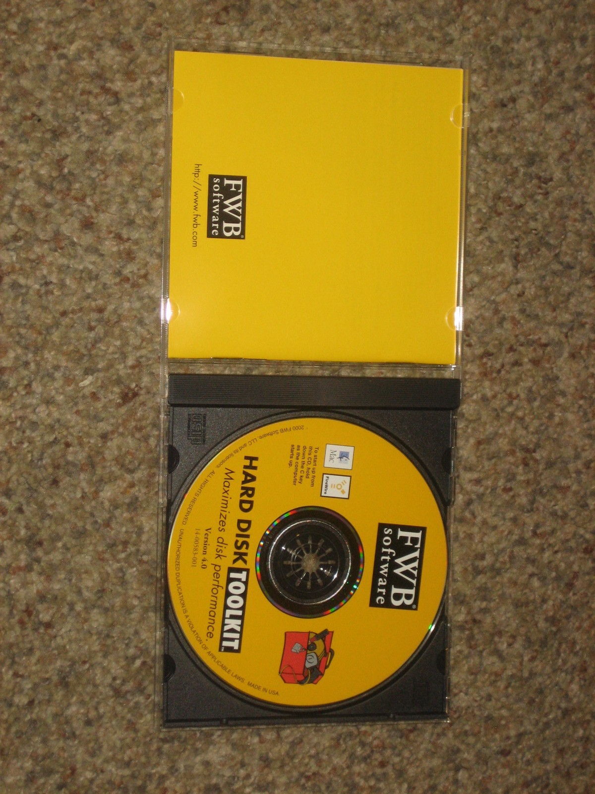VINTAGE SOFTWARE FWB HARD DISK TOOLKIT FOR MACINTOSH 4.0 VERSION – WITH SERIAL #
