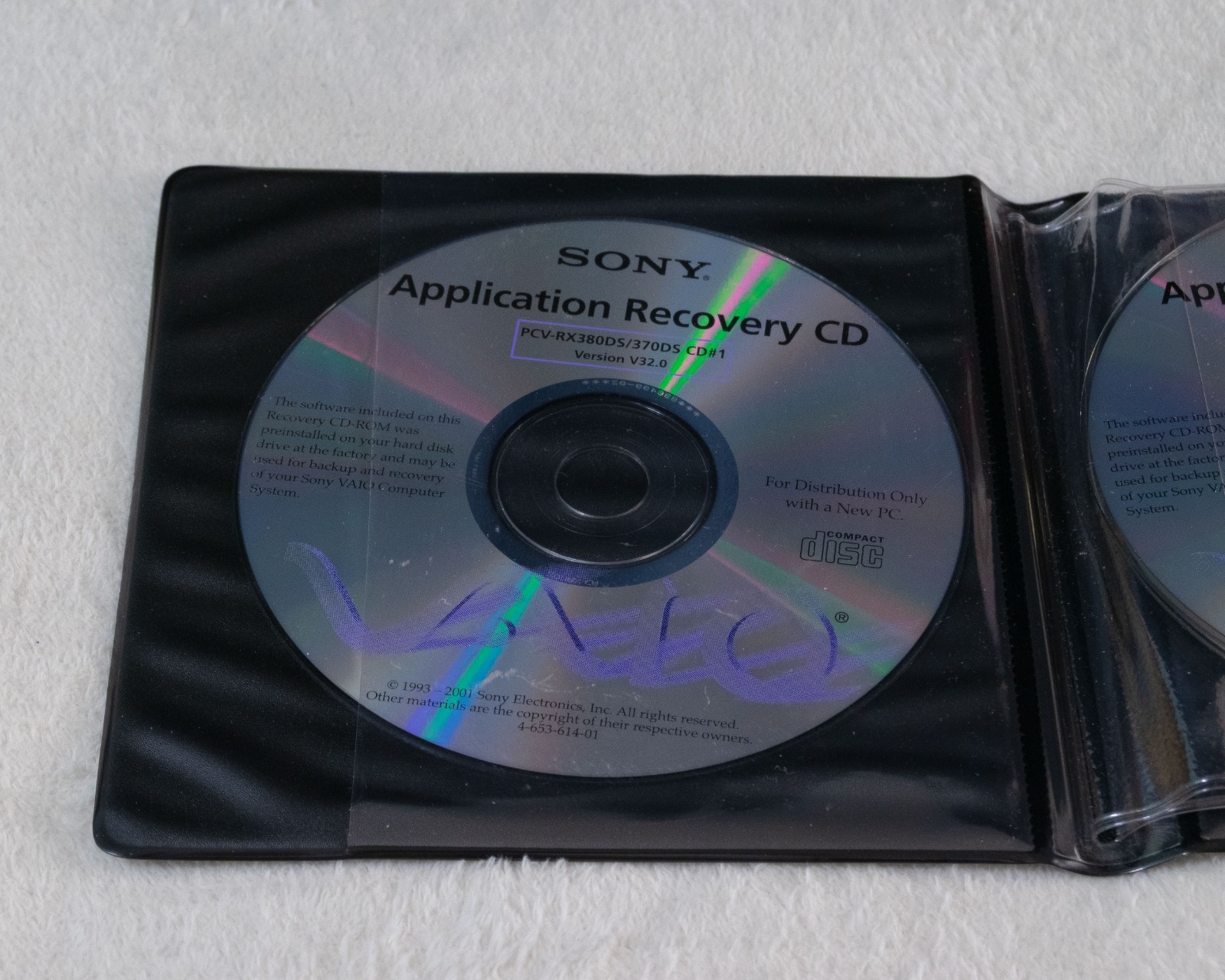 Sony VAIO System Application Driver Recovery CDs PCV-RX380DS/370DS 6 Discs