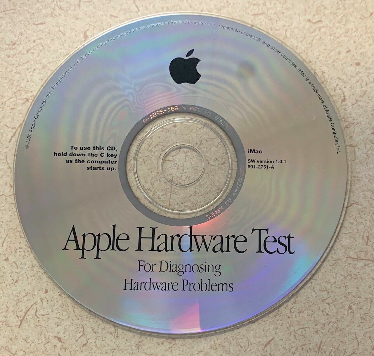 Apple Hardware Test Diagnosis CD for iMac Version 1.0.1 (2000)