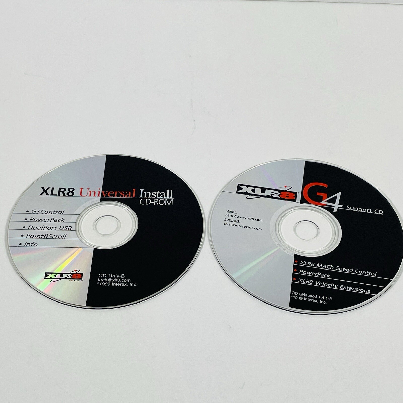 XLR8 Universal Install and G4 Support CD-ROM Discs 1999 Interex, Inc.