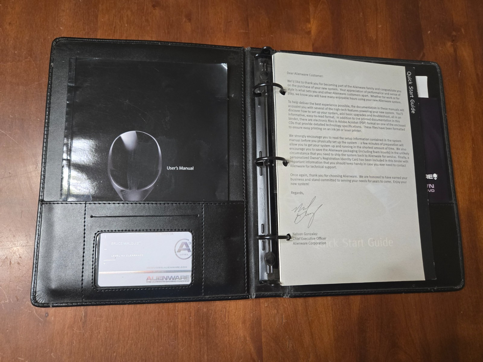 Vintage Alienware m9700a Computer Manual & Software Bundle in Binder – Read