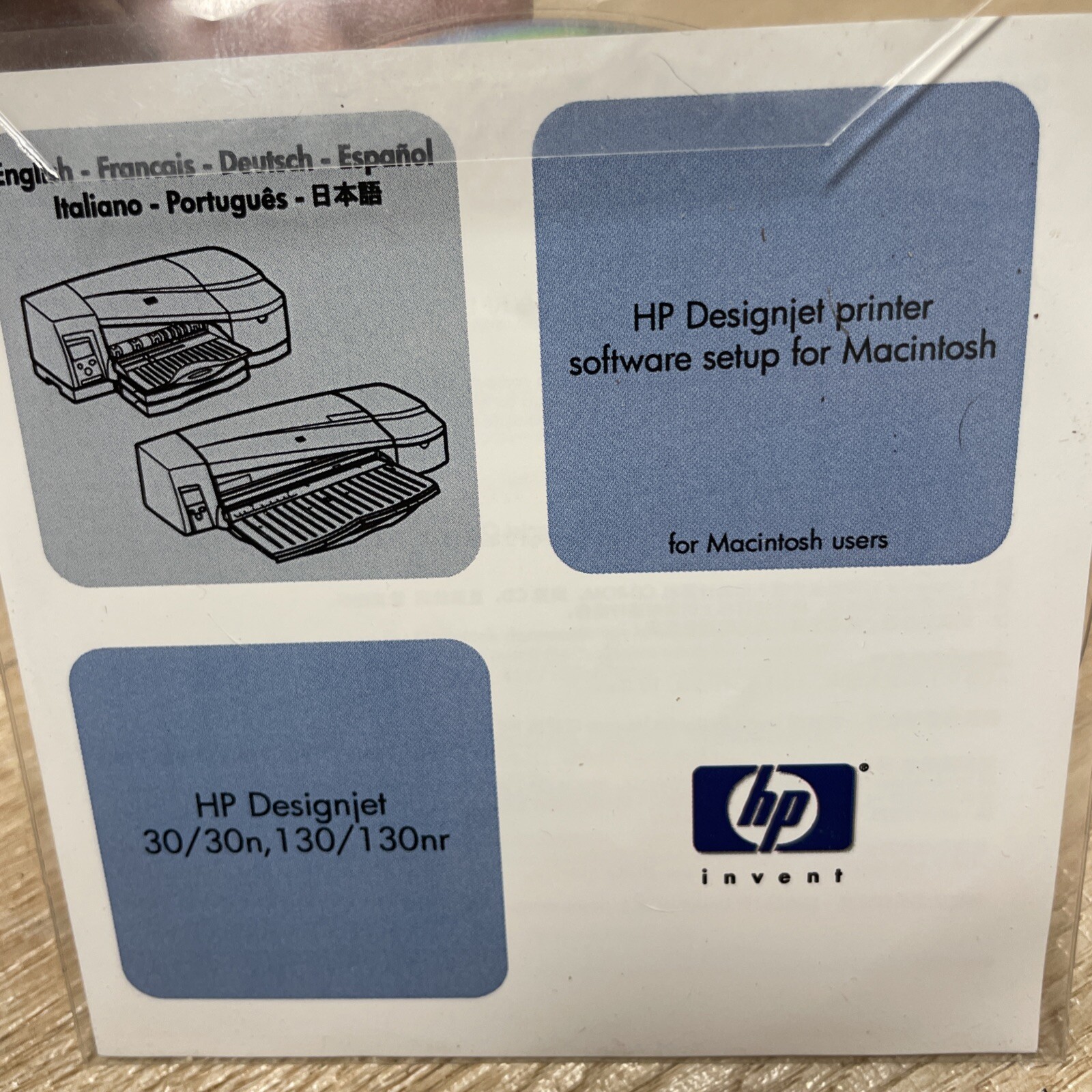 Hp Invent 30/30n 130/130n 2004 Cd Software