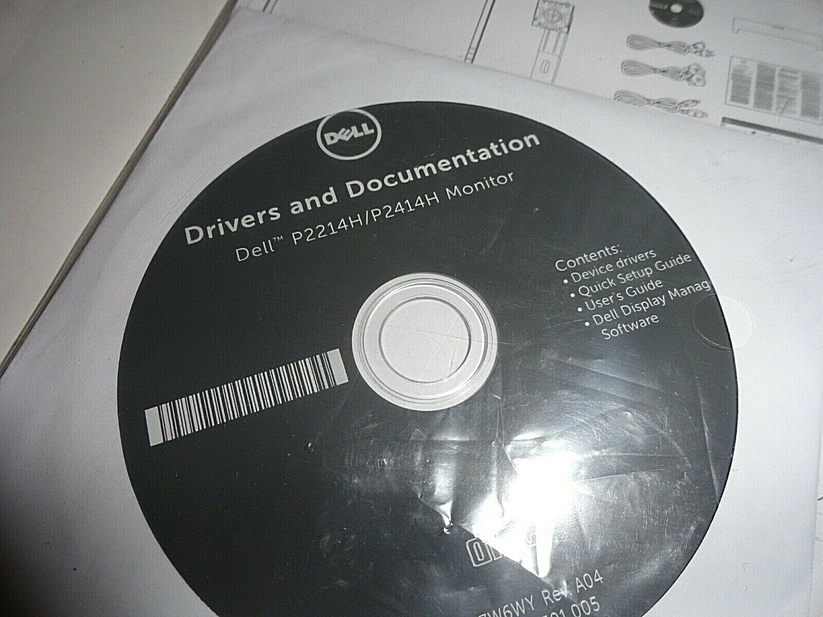New DELL Drivers And Documentation disc for P2214H & P2414H Monitor