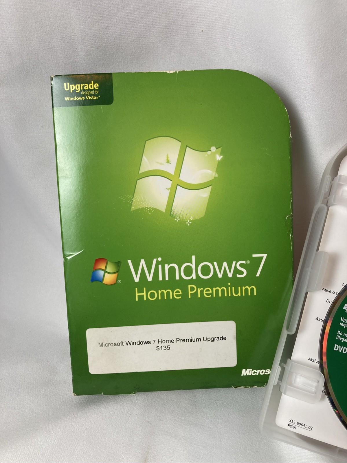 Microsoft Windows 7 Home Premium Upgrade 32 Bit & 64 Bit DVDs Complete w/ Key