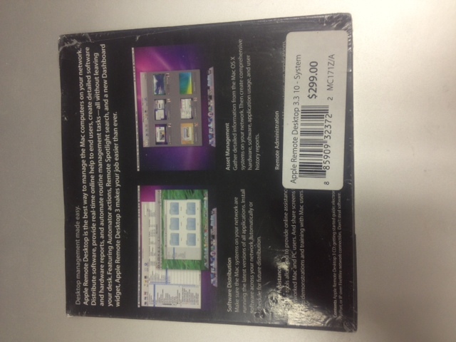 Apple Remote Desktop v.3.3 – 10 Managed Systems. APPLE REMOTE DESKTOP 3.3…