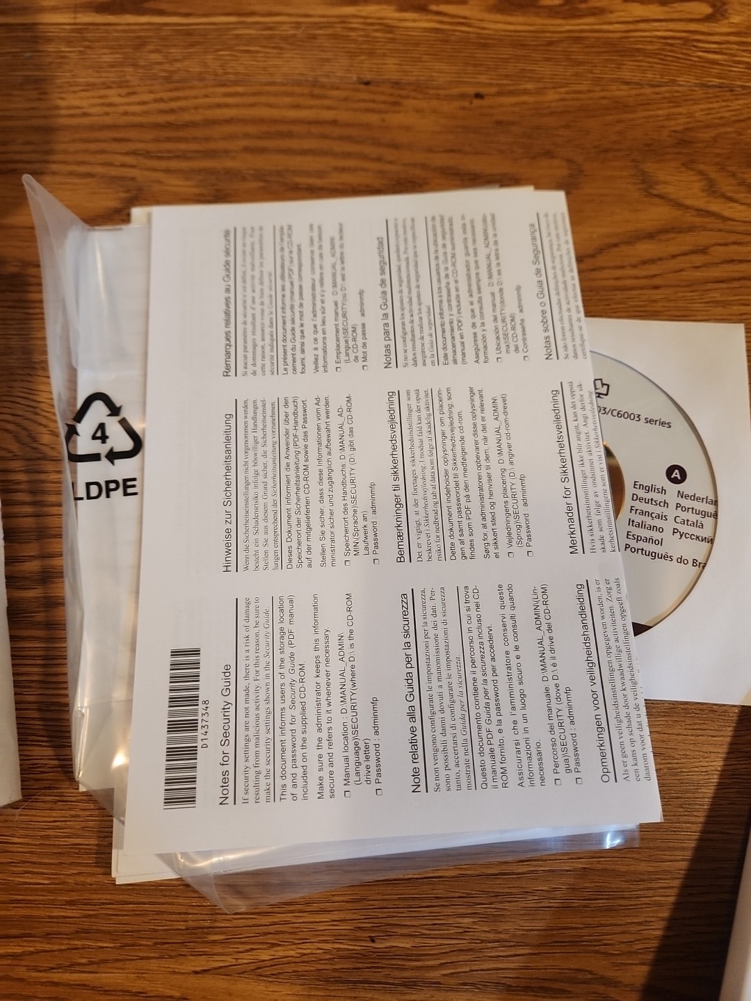 Ricoh Lanier Savin MP Printer Scanner Drivers Maintenance Sticker Caster Kit