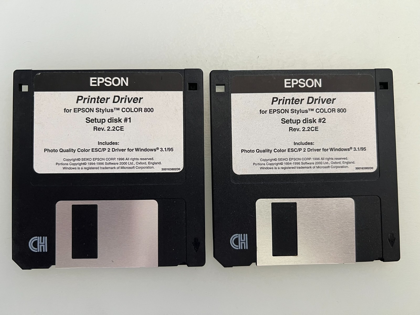 EPSON Printer Driver Setup Disks 3.5″ Floppy Discs for Epson Stylus Color 800