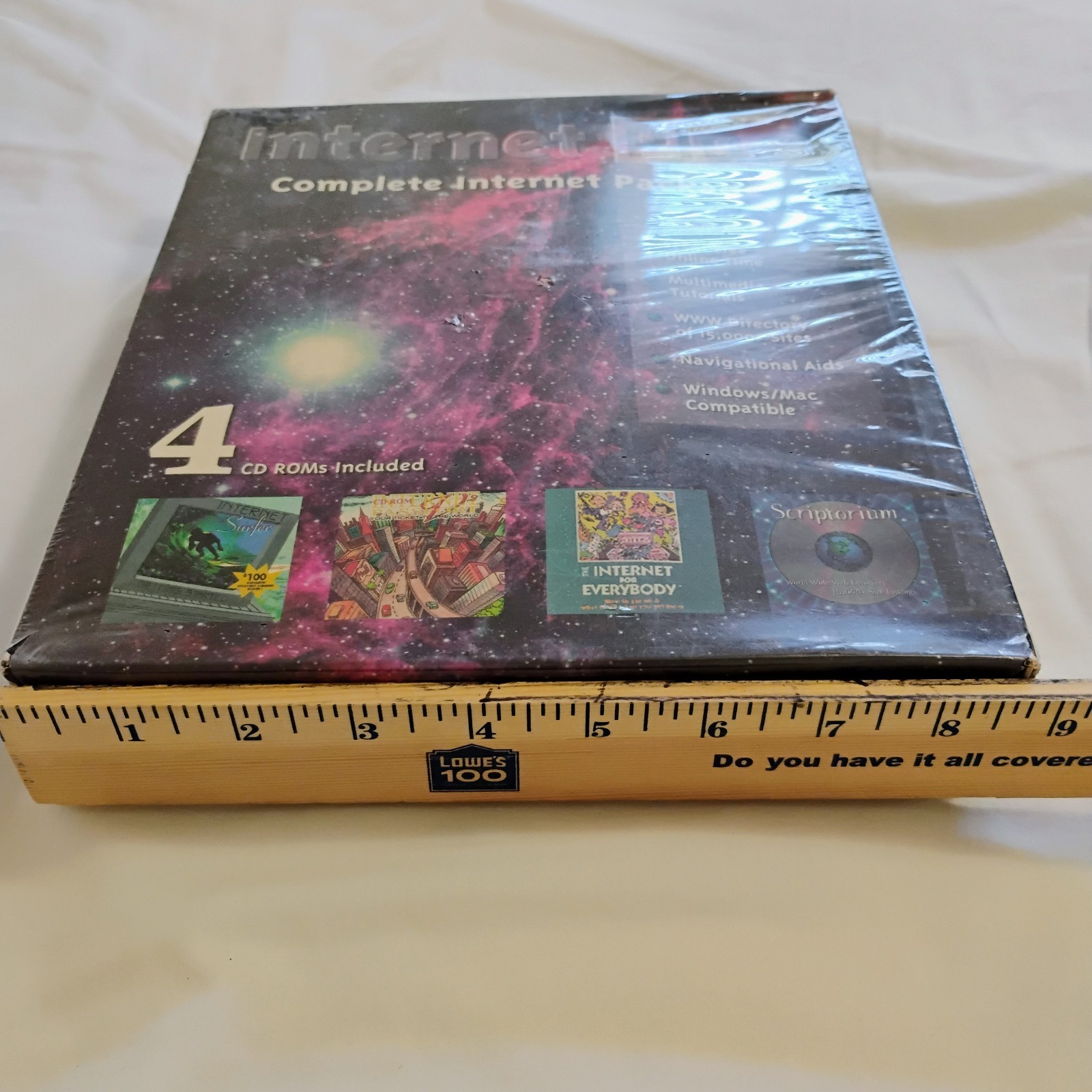 Internet Plus Sealed New Old Stock Vintage Complete Internet Package CD Roms