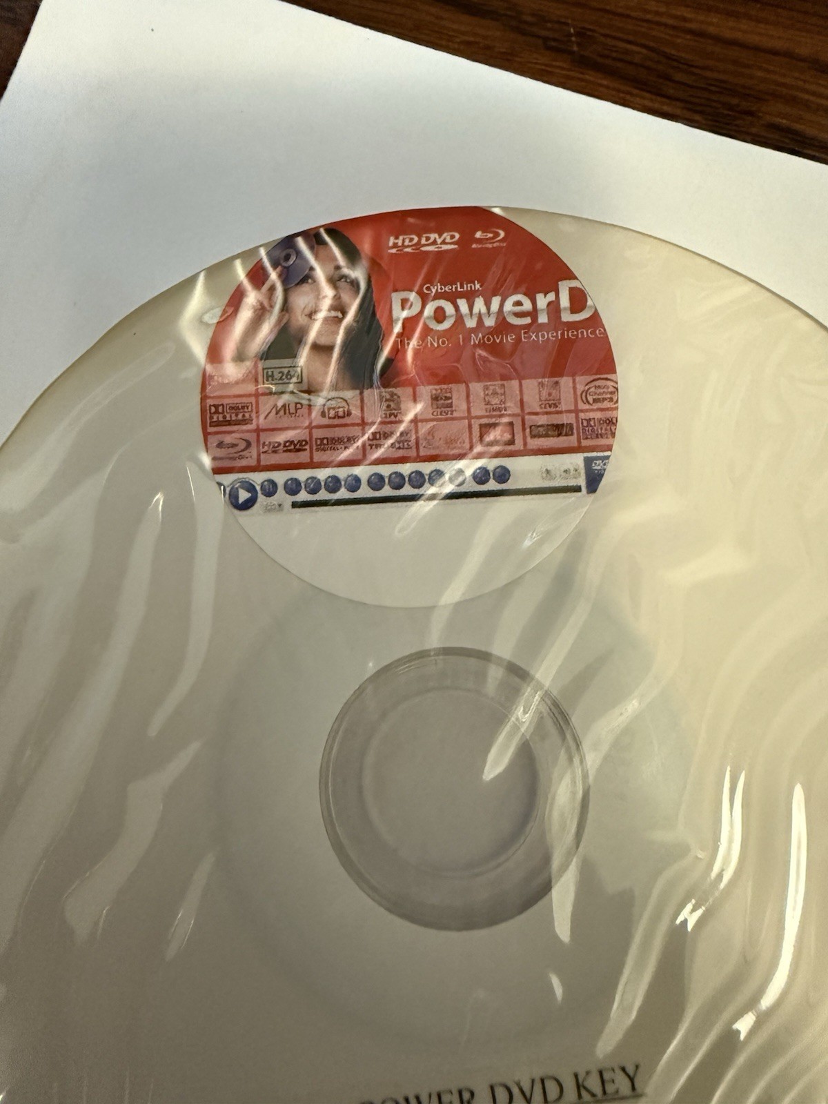 Cyberlink PowerDVD 8 HD DVD Blu-ray Disc With Key