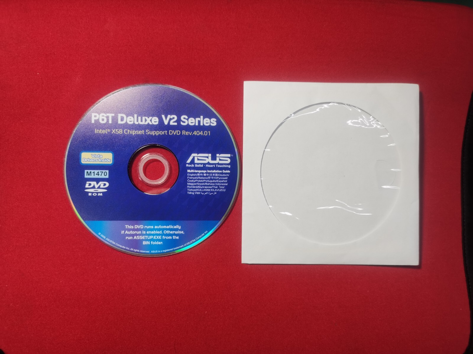ASUS P6T DELUXE V2 Motherboard Drivers Installation Disk M1470 Rev.404.01