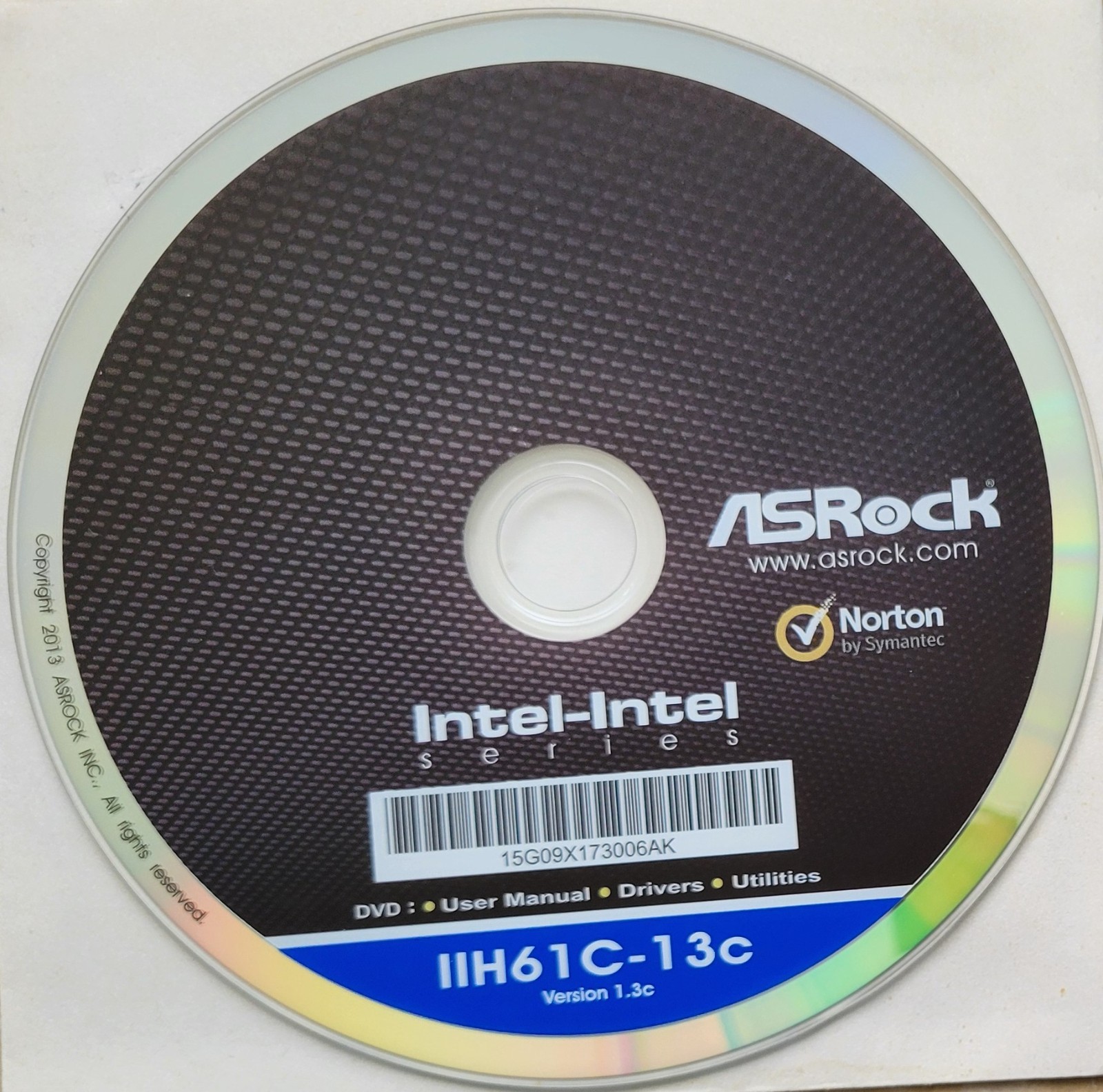 Vintage – ASRock: Intel Drivers, Utilities, Manual, IIH61C-13C, 2013