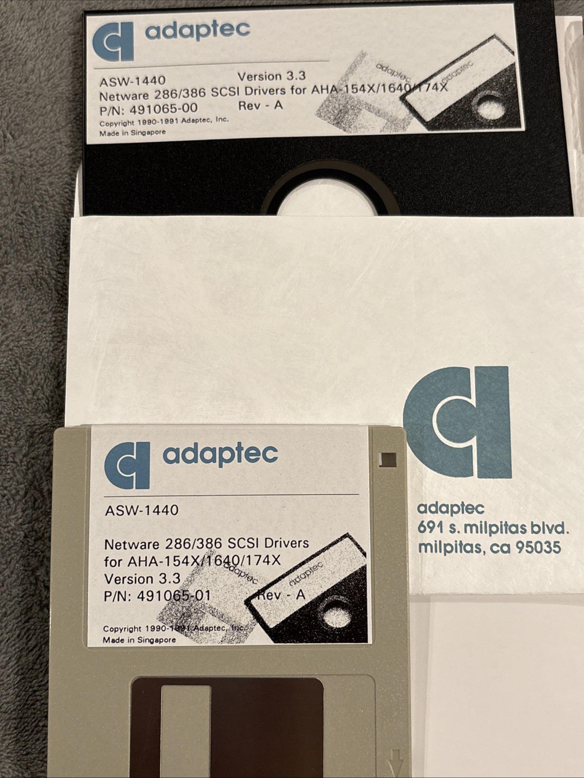 Lot of 5 NEW Adaptec Softwares: ASW-410, ASW-1410, ASW-1220, ASW-1420, ASW-1440